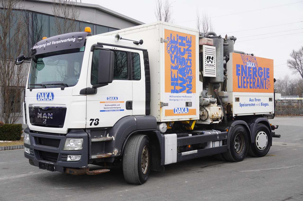 MAN TGS 26.360 / Holzmann Fahrzeugbau HBS 28/120.00 kitchen waste vehicle / Euro 5 - Müllwagen: das Bild 1 MAN TGS 26.360 / Holzmann Fahrzeugbau HBS 28/120.00 kitchen waste vehicle / Euro 5 - Müllwagen: das Bild 1