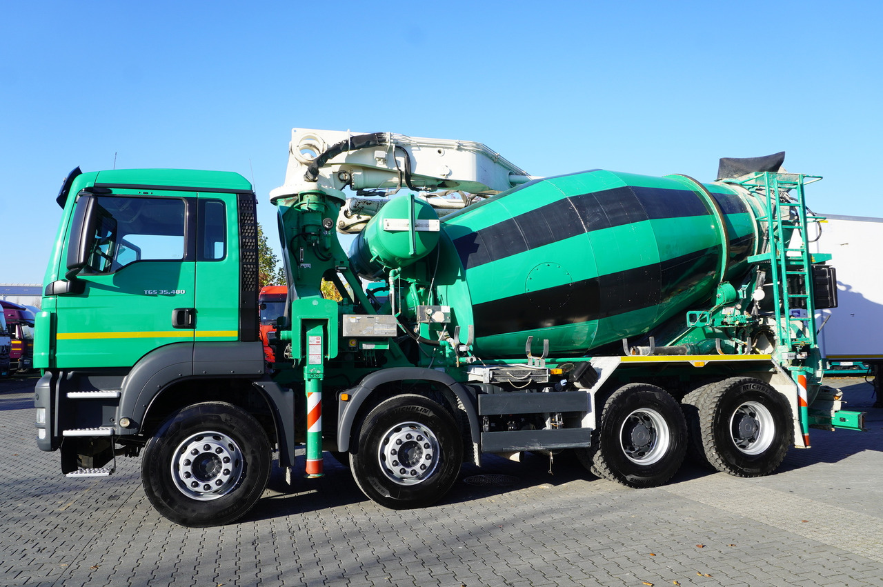 MAN TGS 35.480 8x4 Concrete Mixer Pump truck / Putzmeister M24-3 / 1600 MTH! - Betonmischer LKW: das Bild 3 MAN TGS 35.480 8x4 Concrete Mixer Pump truck / Putzmeister M24-3 / 1600 MTH! - Betonmischer LKW: das Bild 3