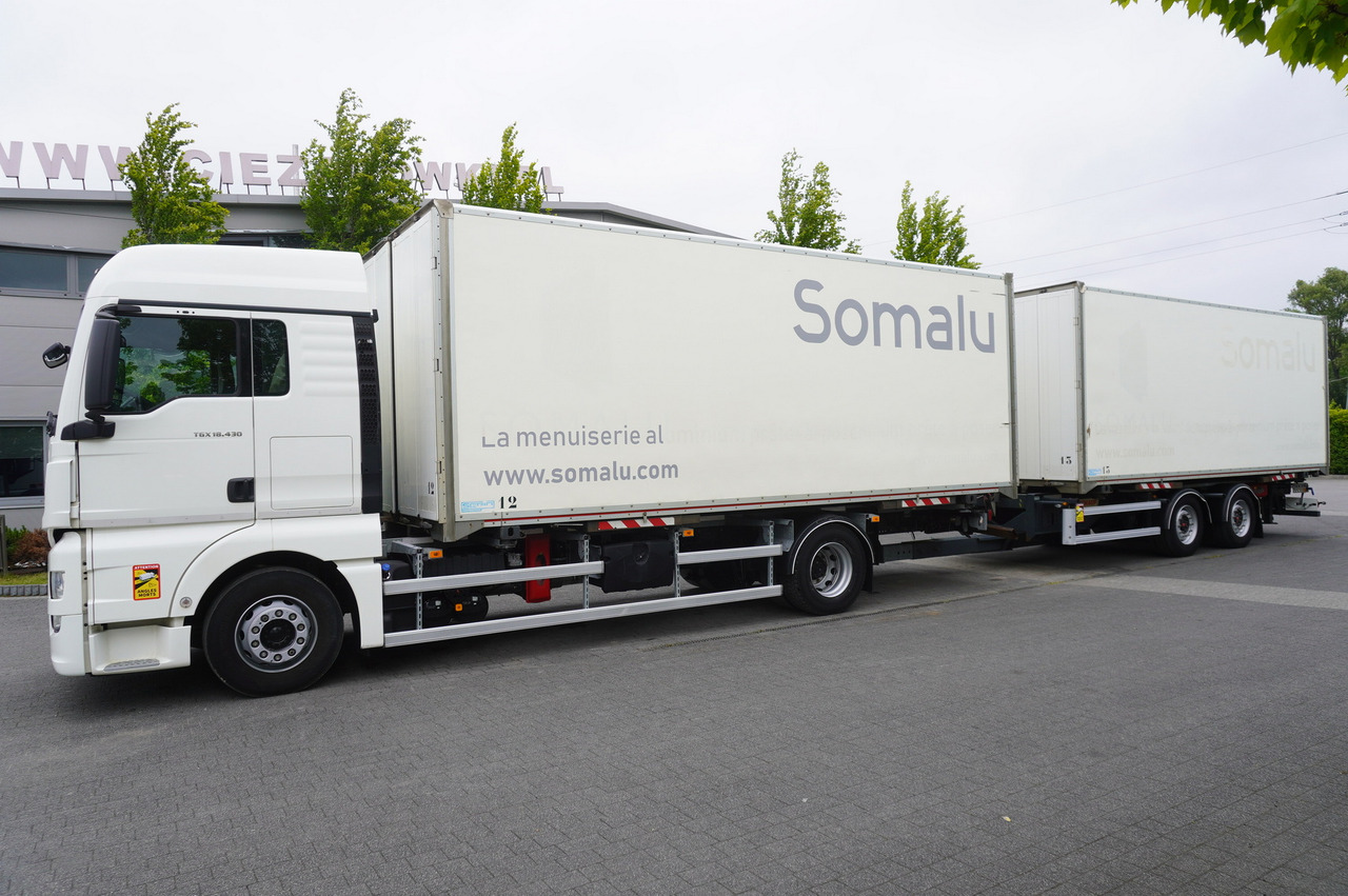 MAN TGX 18.430 / 18 EPAL box / Fruehauf 18 EPAL box trailer / 2021 - Koffer LKW: das Bild 2 MAN TGX 18.430 / 18 EPAL box / Fruehauf 18 EPAL box trailer / 2021 - Koffer LKW: das Bild 2