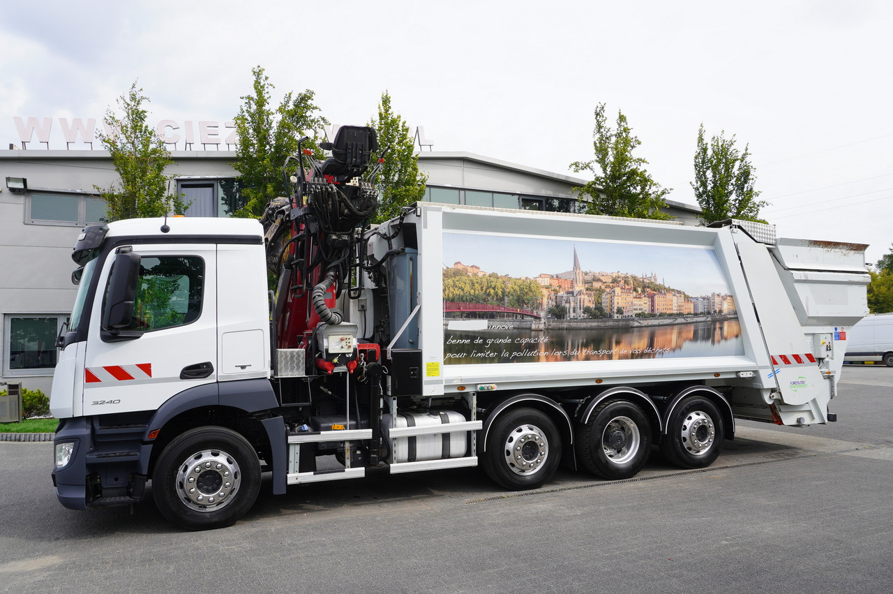 MERCEDES-BENZ Antos 3240 8x2 / Tajfun 5T crane / Farid Industries garbage truck/ 3 steered axles - Müllwagen: das Bild 5 MERCEDES-BENZ Antos 3240 8x2 / Tajfun 5T crane / Farid Industries garbage truck/ 3 steered axles - Müllwagen: das Bild 5