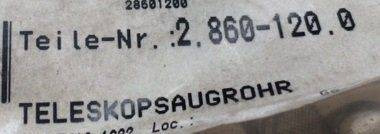 Kärcher Telescopic Suction Tube - Ersatzteile für Reinigungsmaschine: das Bild 3 Kärcher Telescopic Suction Tube - Ersatzteile für Reinigungsmaschine: das Bild 3