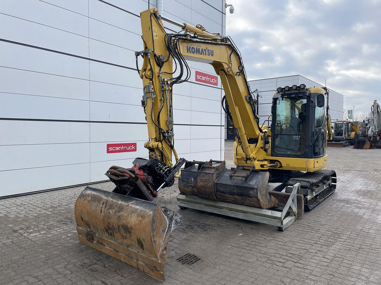 Komatsu PC88MR-10 med Topcon - Minibagger: das Bild 1 Komatsu PC88MR-10 med Topcon - Minibagger: das Bild 1