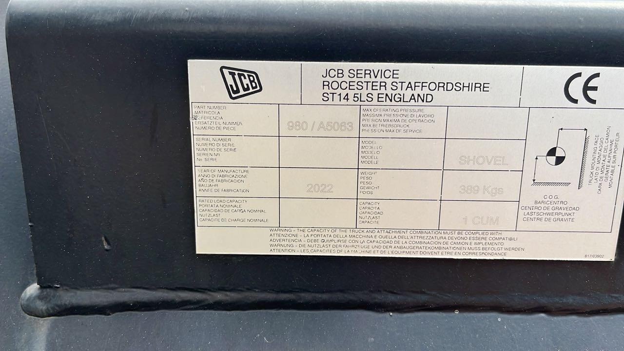 JCB Schaufel - Ladeschaufel: das Bild 1 JCB Schaufel - Ladeschaufel: das Bild 1