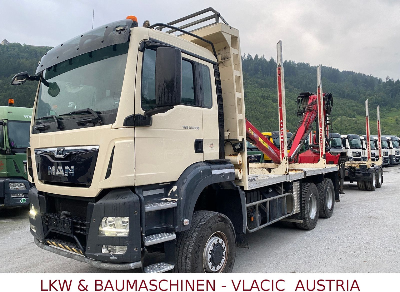 MAN 33.500 6x6 MIT KRAN PENZ - Holztransporter, Autokran: das Bild 1 MAN 33.500 6x6 MIT KRAN PENZ - Holztransporter, Autokran: das Bild 1