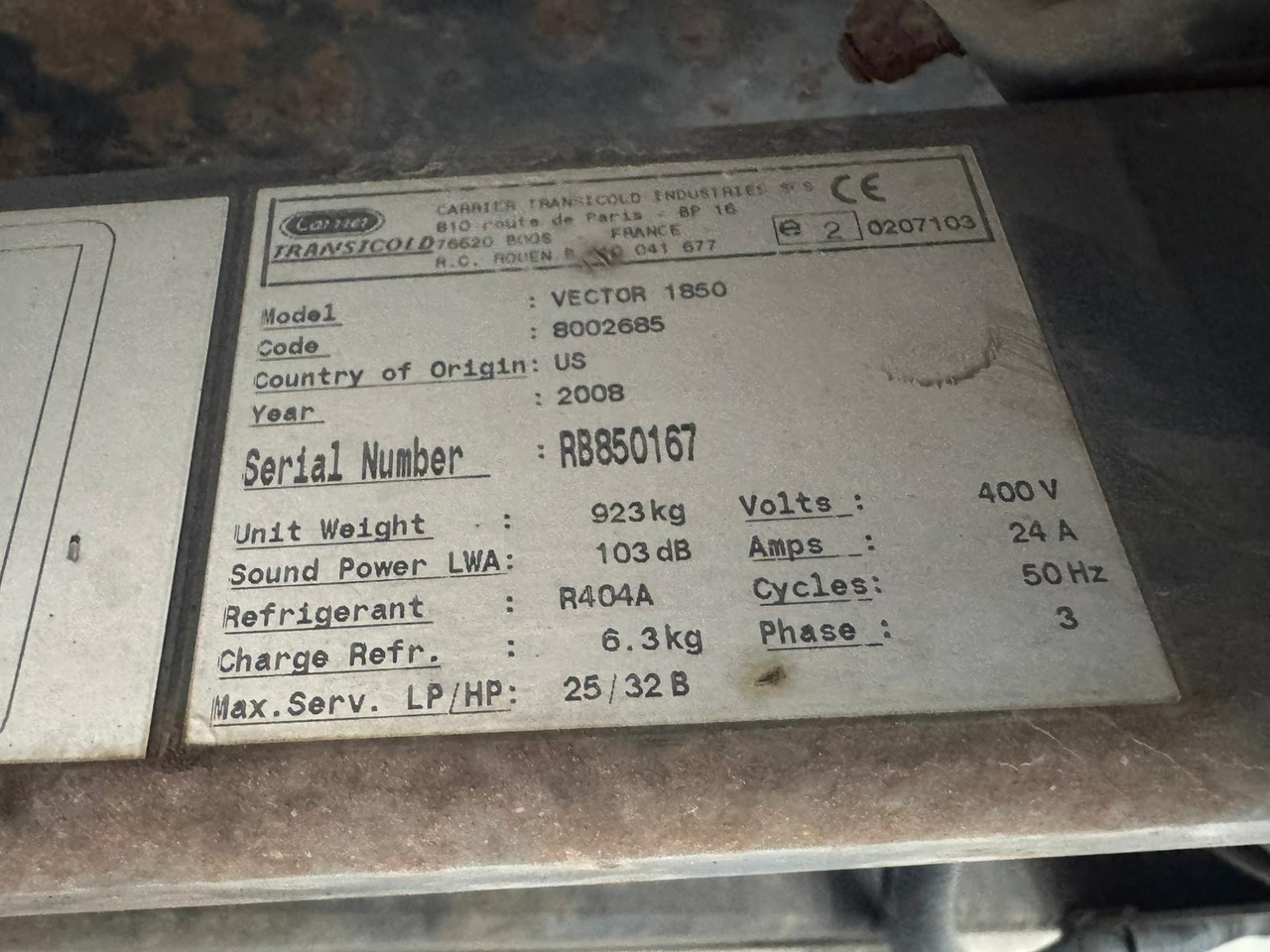 Chereau 2009 Vector 1850 – CBT223ER - Kühlkoffer Auflieger: das Bild 5 Chereau 2009 Vector 1850 – CBT223ER - Kühlkoffer Auflieger: das Bild 5