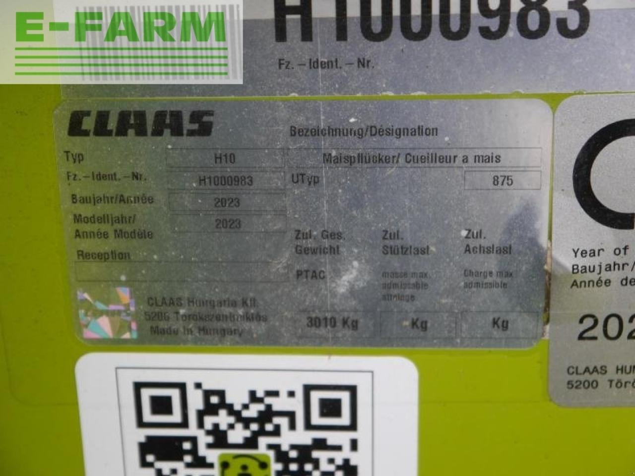 CLAAS corio 875 fc conspeed - Pflückvorsatz für Mähdrescher: das Bild 5 CLAAS corio 875 fc conspeed - Pflückvorsatz für Mähdrescher: das Bild 5