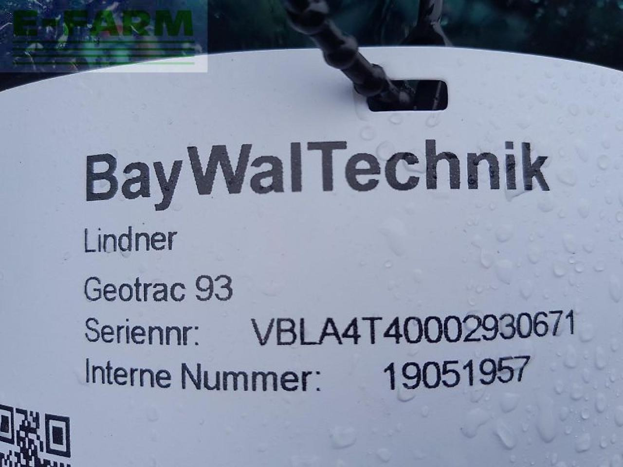 Lindner geotrac 93 - Traktor: das Bild 2 Lindner geotrac 93 - Traktor: das Bild 2