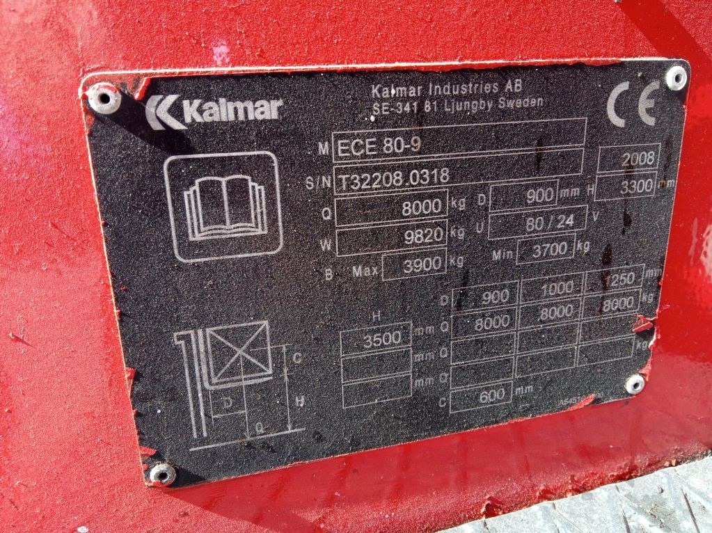 Kalmar ECE80-9 - Elektrostapler: das Bild 5 Kalmar ECE80-9 - Elektrostapler: das Bild 5