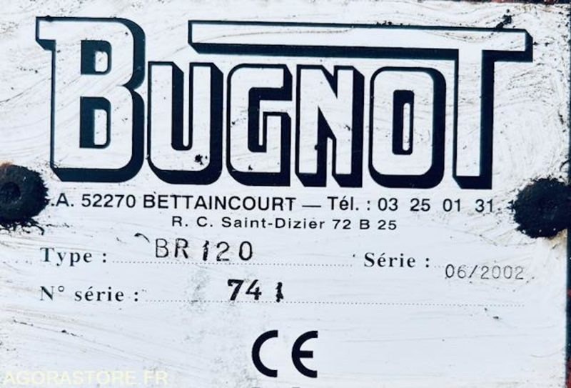 Balayeuse Avant BRUGNOT - BR120 - N°Série 741 - 02/2002 (hydraulique à revoir) - Landmaschine: das Bild 5 Balayeuse Avant BRUGNOT - BR120 - N°Série 741 - 02/2002 (hydraulique à revoir) - Landmaschine: das Bild 5