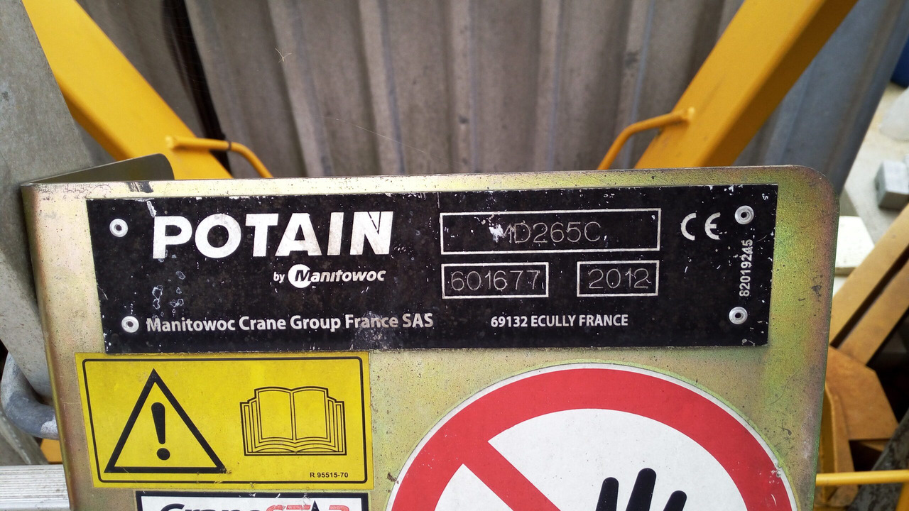 Potain MD 265 - Turmkran: das Bild 1 Potain MD 265 - Turmkran: das Bild 1