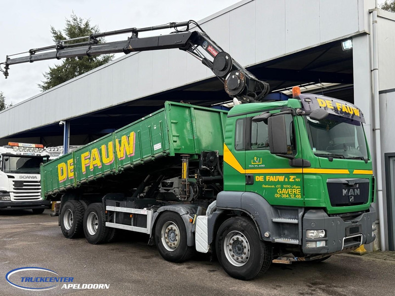 MAN TGS 35.400 8x4 Bladgeveerd, Handgeschakeld, HIAB 166-E4 Hipro - Kipper, Autokran: das Bild 1 MAN TGS 35.400 8x4 Bladgeveerd, Handgeschakeld, HIAB 166-E4 Hipro - Kipper, Autokran: das Bild 1