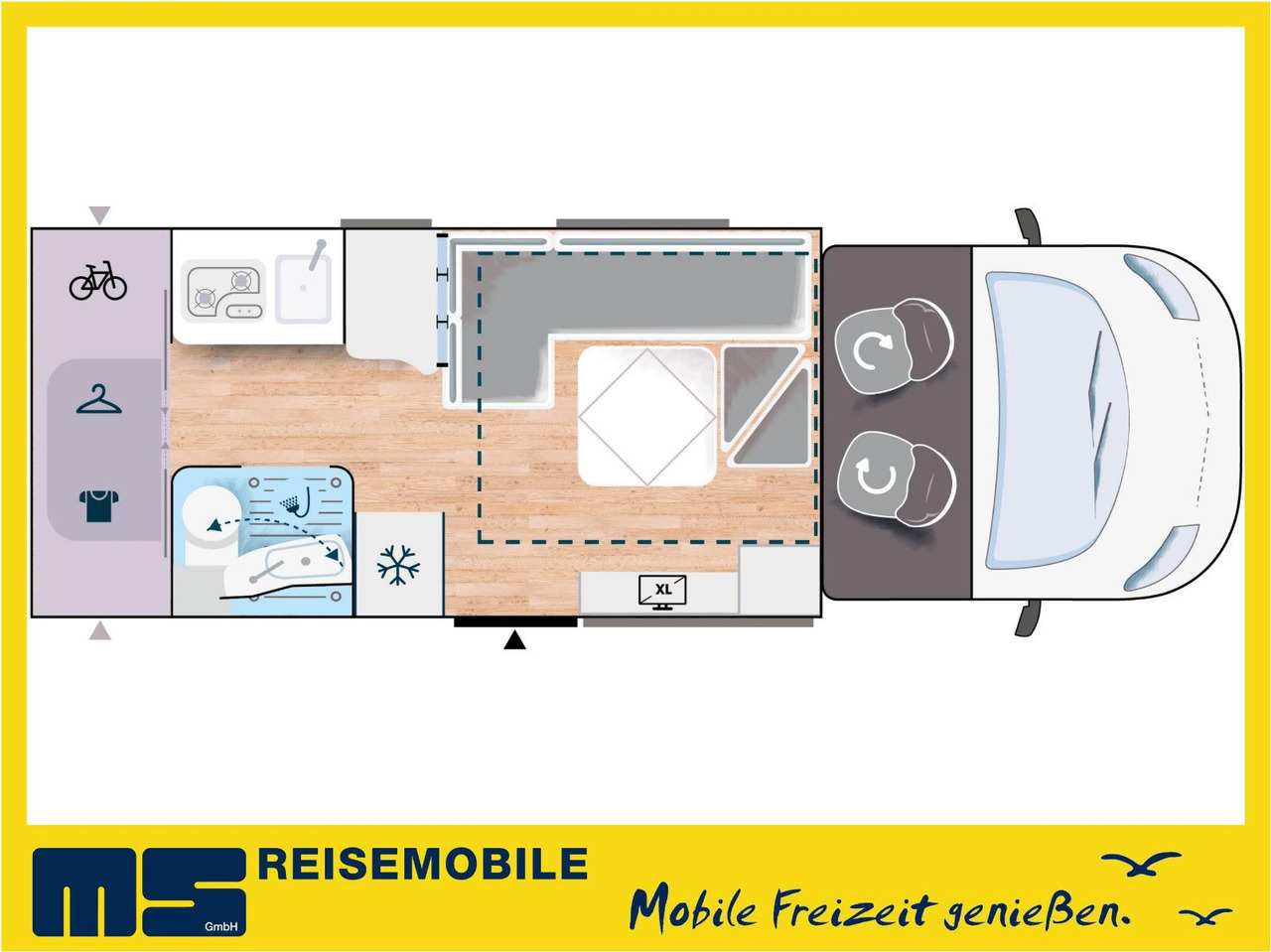 Chausson 660 TITANIUM / -2026 - / 165PS-8G. / XXL-HUBBETT - Teilintegriertes Wohnmobil: das Bild 2 Chausson 660 TITANIUM / -2026 - / 165PS-8G. / XXL-HUBBETT - Teilintegriertes Wohnmobil: das Bild 2