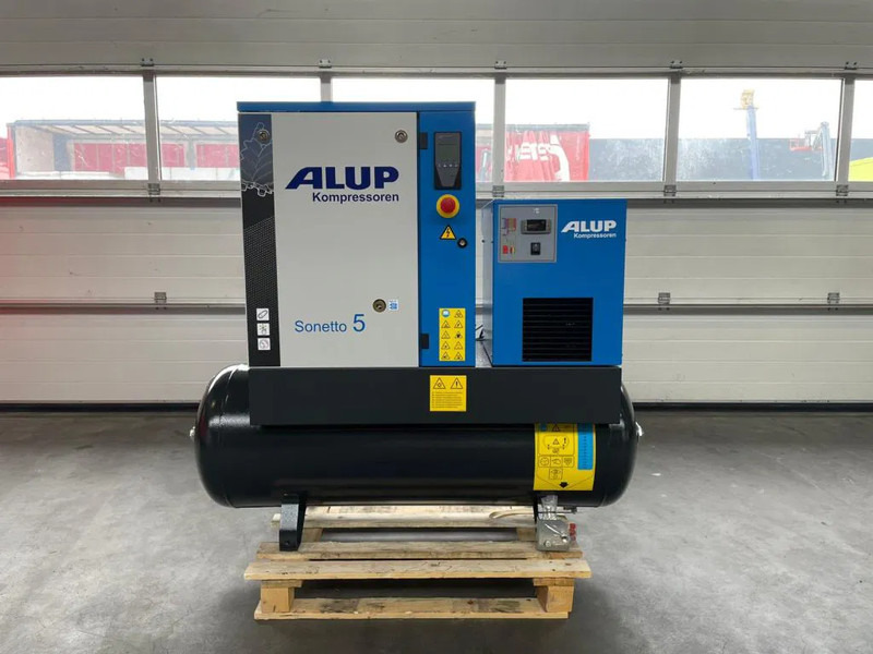 Alup Sonetto 5 + 200 Elektrische Schroefcompressor 4 kW 470 L / min 10 Bar met droger en ketel - Luftkompressor: das Bild 1 Alup Sonetto 5 + 200 Elektrische Schroefcompressor 4 kW 470 L / min 10 Bar met droger en ketel - Luftkompressor: das Bild 1