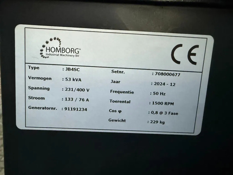 GENERATOR JB4SC Aftak As generatorset 53 kVA Trekker Aggregaaat as New ! - Stromgenerator: das Bild 5 GENERATOR JB4SC Aftak As generatorset 53 kVA Trekker Aggregaaat as New ! - Stromgenerator: das Bild 5