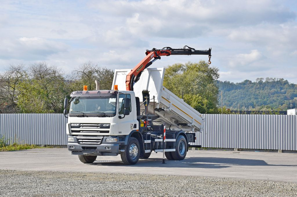 DAF CF 75.310 Kipper 4,30 m + KRAN * TOPZUSTAND DAF CF 75.310 Kipper 4,30 m + KRAN * TOPZUSTAND - Kipper, Autokran: das Bild 2 DAF CF 75.310 Kipper 4,30 m + KRAN * TOPZUSTAND DAF CF 75.310 Kipper 4,30 m + KRAN * TOPZUSTAND - Kipper, Autokran: das Bild 2