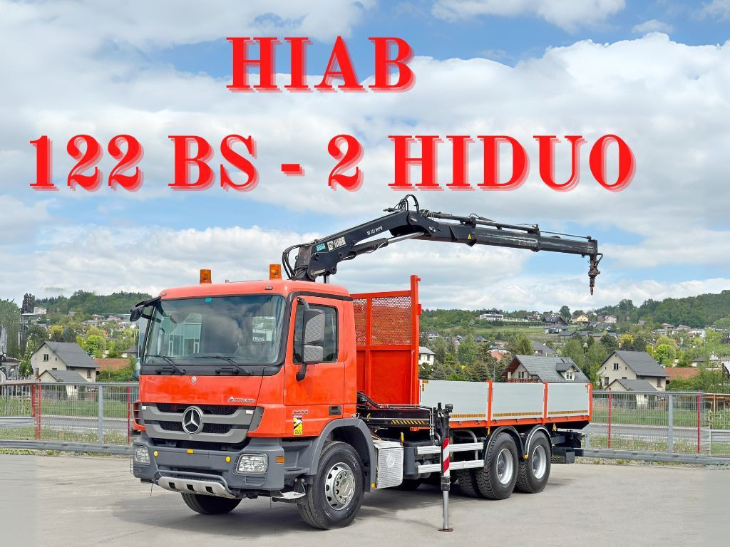 Mercedes-Benz ACTROS 2636*HIAB 122 BS-2 HIDUO + FUNK/6x4 * TOP - Autokran: das Bild 1 Mercedes-Benz ACTROS 2636*HIAB 122 BS-2 HIDUO + FUNK/6x4 * TOP - Autokran: das Bild 1