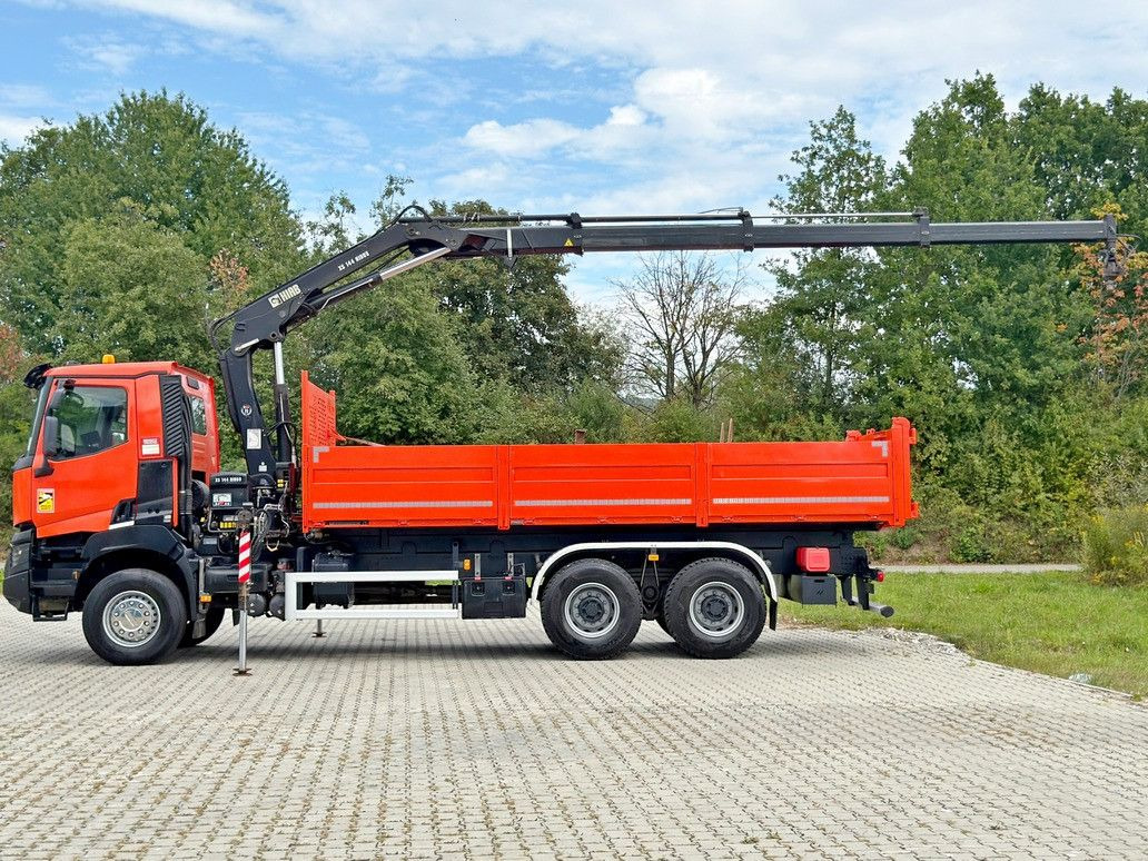 Renault K 380 * HIAB 144 BS - 3 HIDUO + FUNK * 6x4 * TOP - Kipper, Autokran: das Bild 5 Renault K 380 * HIAB 144 BS - 3 HIDUO + FUNK * 6x4 * TOP - Kipper, Autokran: das Bild 5