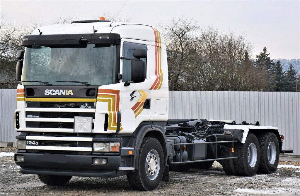 Scania R124 470 Abrollkipper *6x2* Top Zustand ! Scania R124 470 Abrollkipper * 6x2 * Motor Problem - Abrollkipper: das Bild 4 Scania R124 470 Abrollkipper *6x2* Top Zustand ! Scania R124 470 Abrollkipper * 6x2 * Motor Problem - Abrollkipper: das Bild 4