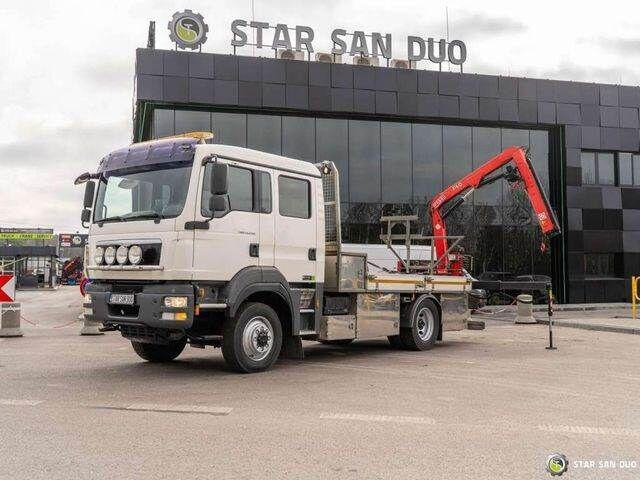 Pritsche LKW, Autokran MAN TGM 13.290 4x4 BI FASSI F40B22 Crane Camper: das Bild 1