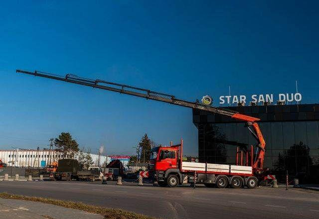 MAN TGS 35.400 PALFINGER PK 44002 WINCH TRIDEM KRAN - Pritsche LKW, Autokran: das Bild 2 MAN TGS 35.400 PALFINGER PK 44002 WINCH TRIDEM KRAN - Pritsche LKW, Autokran: das Bild 2