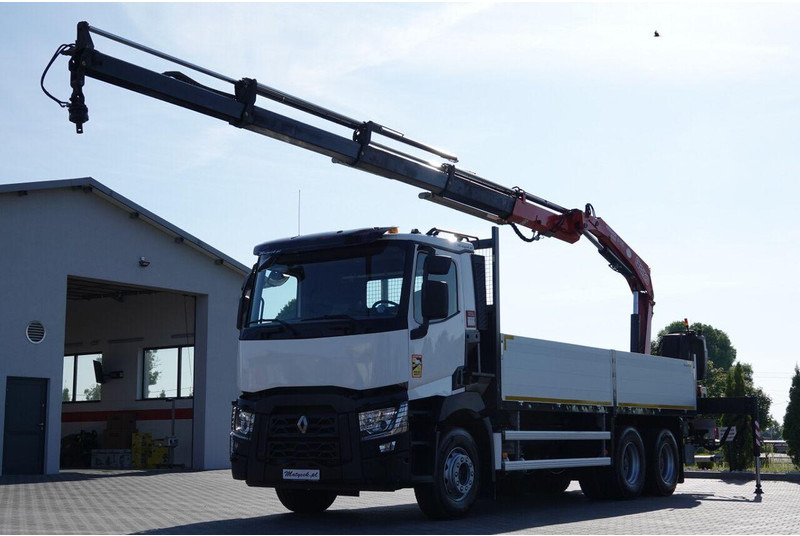 Renault C 380 / 6X4 / SKRZYNIOWY 6.4 M / + HDS FASSI F175A / MAX UDŹWIG - Pritsche LKW, Autokran: das Bild 4 Renault C 380 / 6X4 / SKRZYNIOWY 6.4 M / + HDS FASSI F175A / MAX UDŹWIG - Pritsche LKW, Autokran: das Bild 4