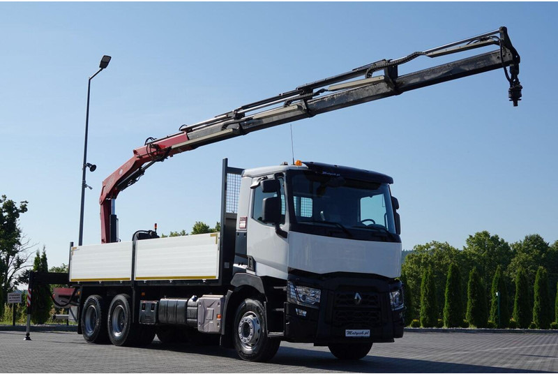 Renault C 380 / 6X4 / SKRZYNIOWY 6.4 M / + HDS FASSI F175A / MAX UDŹWIG - Pritsche LKW, Autokran: das Bild 2 Renault C 380 / 6X4 / SKRZYNIOWY 6.4 M / + HDS FASSI F175A / MAX UDŹWIG - Pritsche LKW, Autokran: das Bild 2