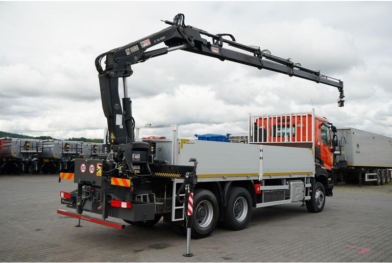 Renault K 380 / 6X4 / SKRZYNIOWY 6.2 M / + HDS HIAB 166 ES-4 / MAX UDŹWI - Pritsche LKW, Autokran: das Bild 4 Renault K 380 / 6X4 / SKRZYNIOWY 6.2 M / + HDS HIAB 166 ES-4 / MAX UDŹWI - Pritsche LKW, Autokran: das Bild 4