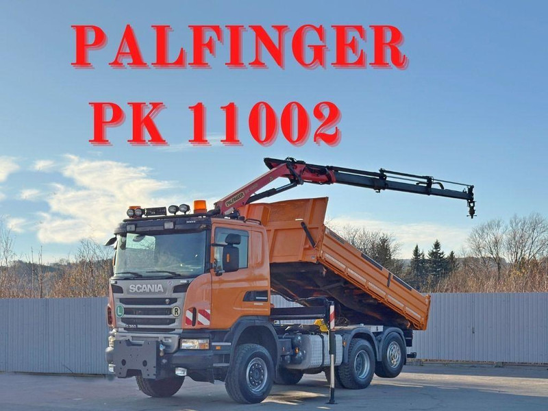 Scania G 360 * KIPPER 4,60m * PALFINGER PK 11002/ 4x4 - Kipper, Autokran: das Bild 1 Scania G 360 * KIPPER 4,60m * PALFINGER PK 11002/ 4x4 - Kipper, Autokran: das Bild 1
