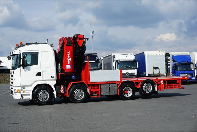 Scania G 480 / 8 X 2 / SKRZYNIOWY + HDS / HMF THOR - O K6 + JIB FJ 2000 - Pritsche LKW, Autokran: das Bild 4 Scania G 480 / 8 X 2 / SKRZYNIOWY + HDS / HMF THOR - O K6 + JIB FJ 2000 - Pritsche LKW, Autokran: das Bild 4