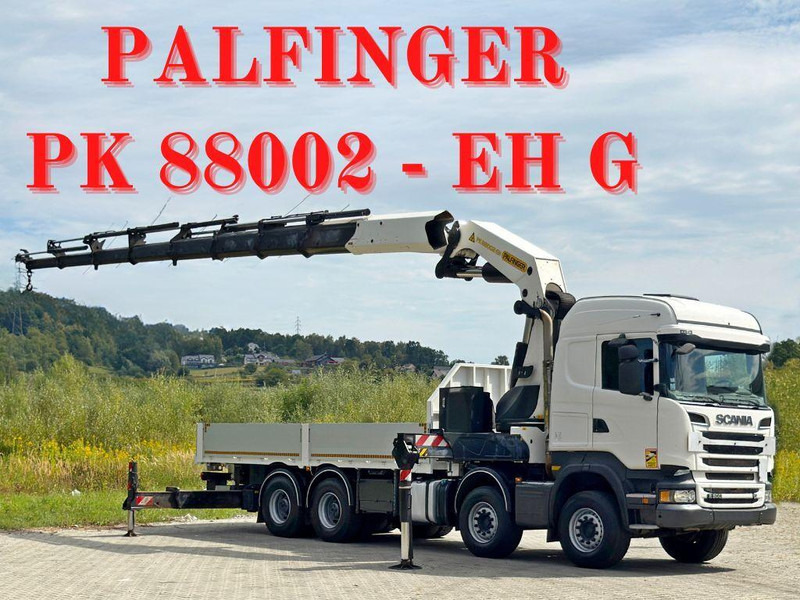 Scania R 500 * PK 88002 - EH G + FUNK * 8x4 *TOPZUSTAND - Pritsche LKW, Autokran: das Bild 1 Scania R 500 * PK 88002 - EH G + FUNK * 8x4 *TOPZUSTAND - Pritsche LKW, Autokran: das Bild 1