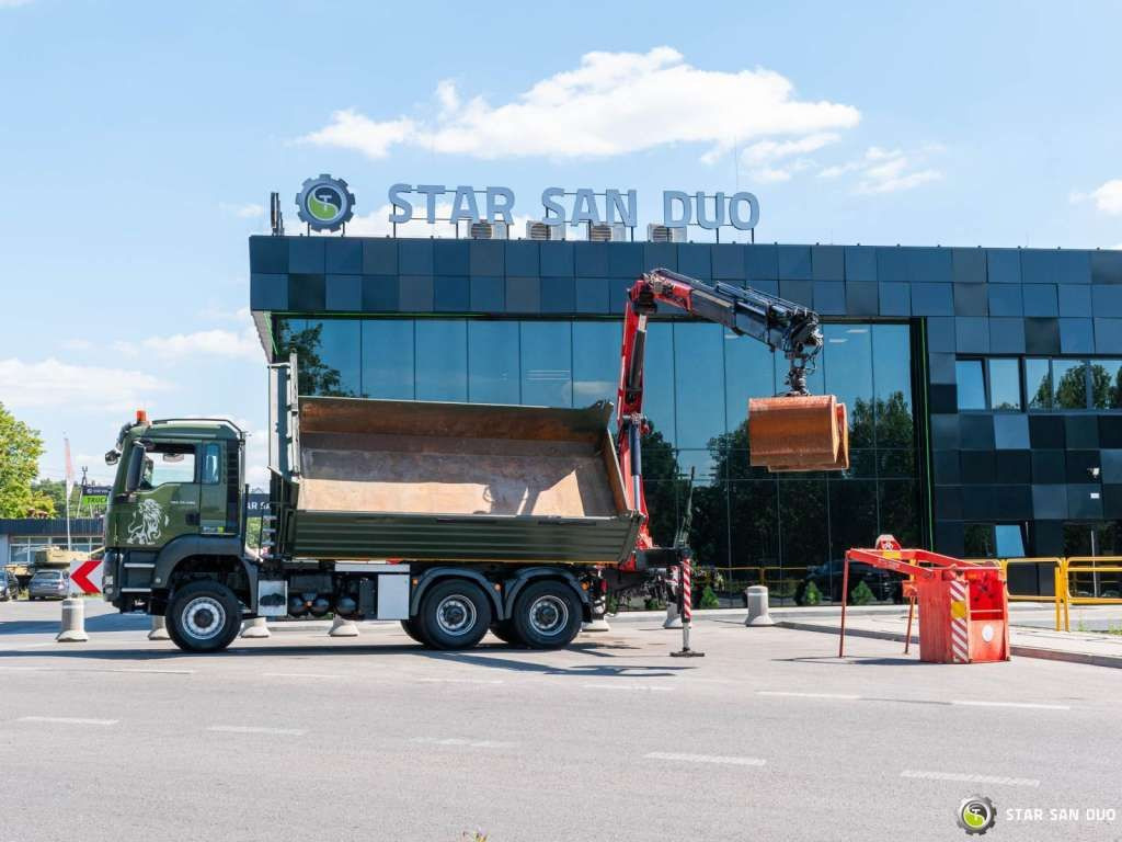 MAN TGS 35.480 PALFINGER PK 20002 HDS Grapple Tippe - Autokran: das Bild 1 MAN TGS 35.480 PALFINGER PK 20002 HDS Grapple Tippe - Autokran: das Bild 1