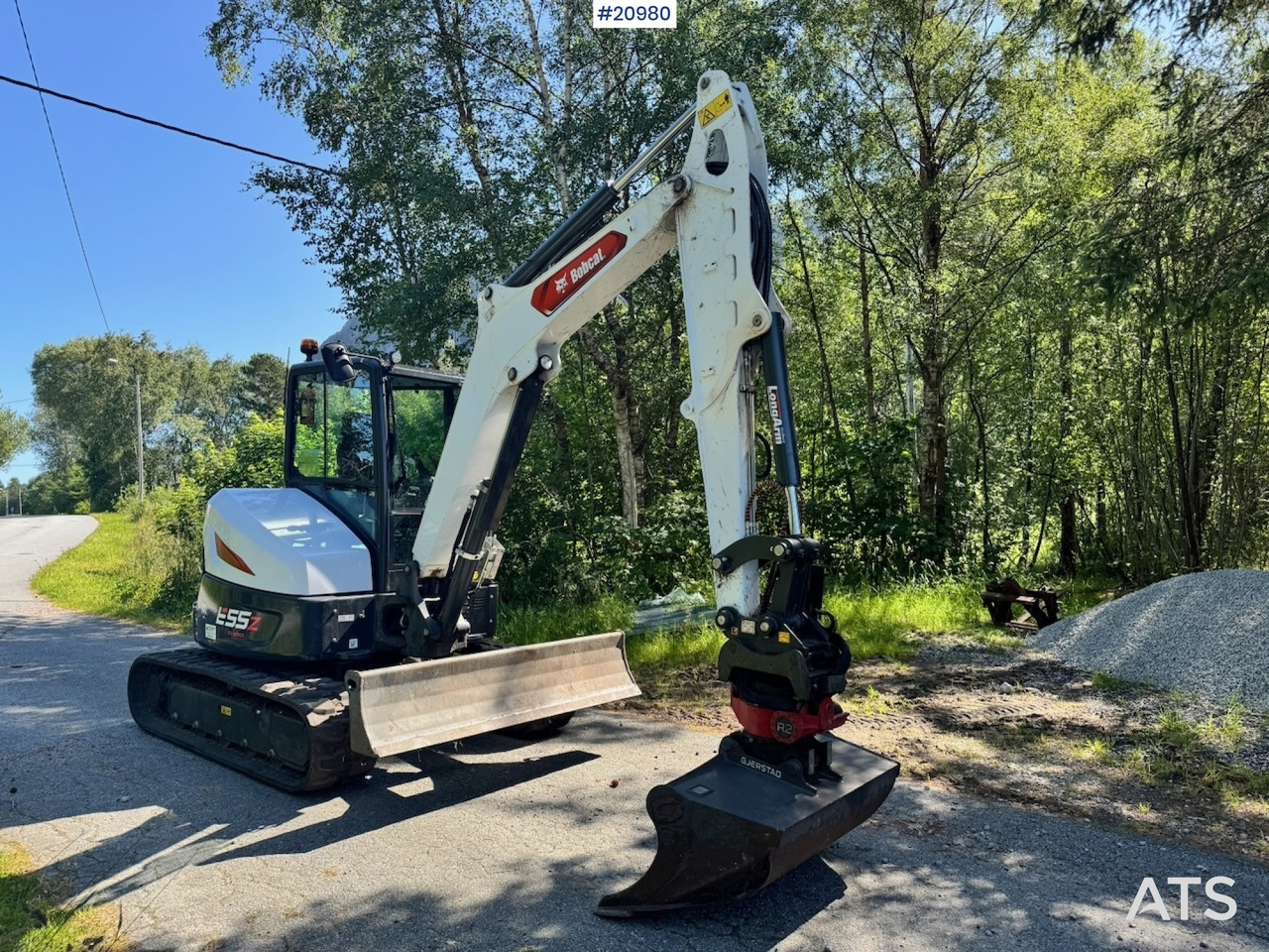 Bobcat E55Z Minigraver m/ Rototilt og 2 skuffer. 230 timer! - Minibagger: das Bild 4 Bobcat E55Z Minigraver m/ Rototilt og 2 skuffer. 230 timer! - Minibagger: das Bild 4