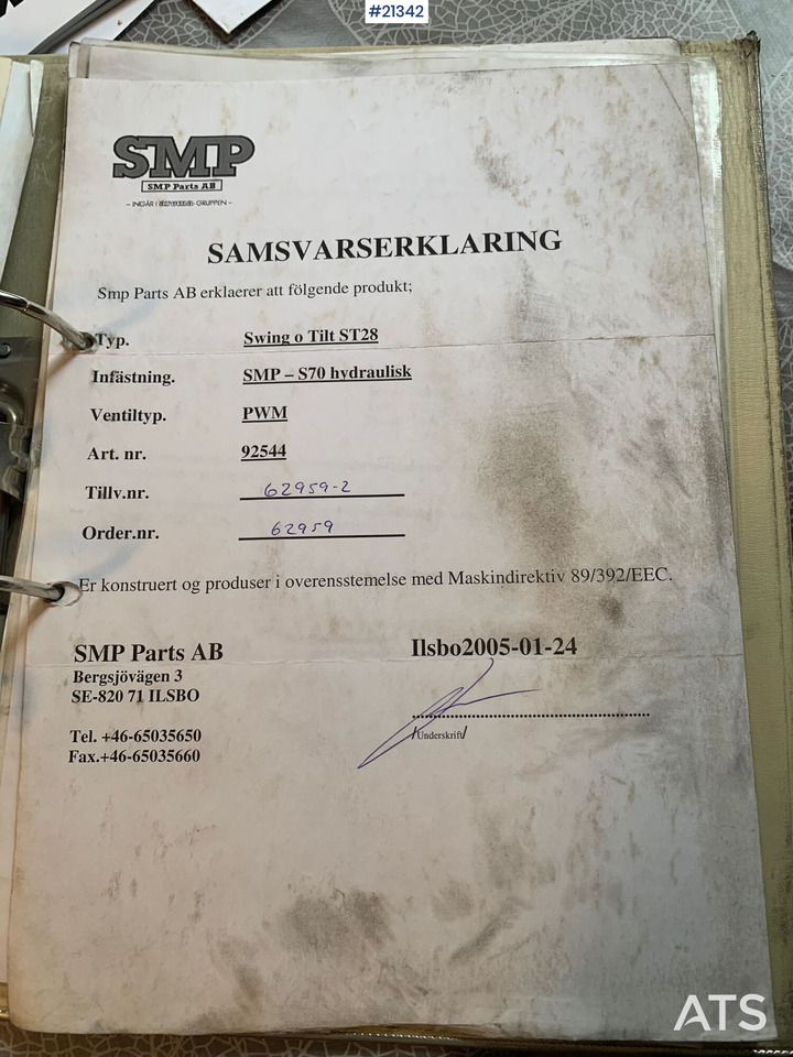 SMP S70 Rotortilt - Tiltrotator: das Bild 3 SMP S70 Rotortilt - Tiltrotator: das Bild 3