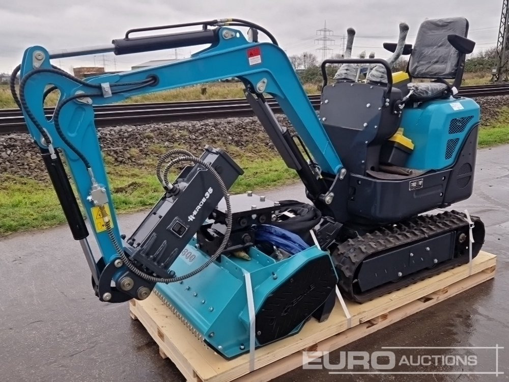 Oulide 12 Rubber Tracks, Blade, Piped, Hydraulic Hammer, Flail Mower, Bucket - Minibagger: das Bild 1 Oulide 12 Rubber Tracks, Blade, Piped, Hydraulic Hammer, Flail Mower, Bucket - Minibagger: das Bild 1