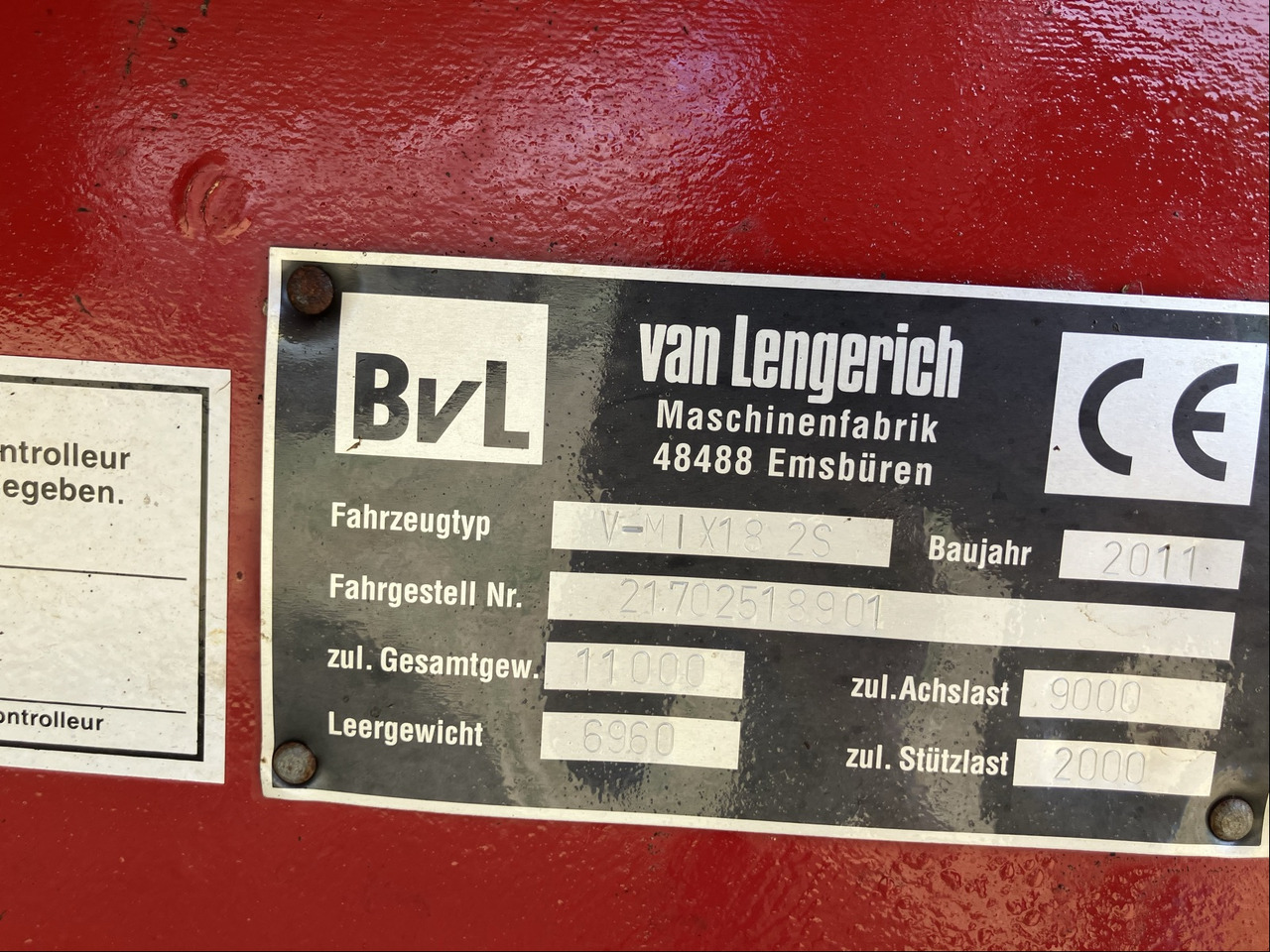 BVL Futtermischwagen V-Mix 18 2S - Futtermischwagen: das Bild 2 BVL Futtermischwagen V-Mix 18 2S - Futtermischwagen: das Bild 2