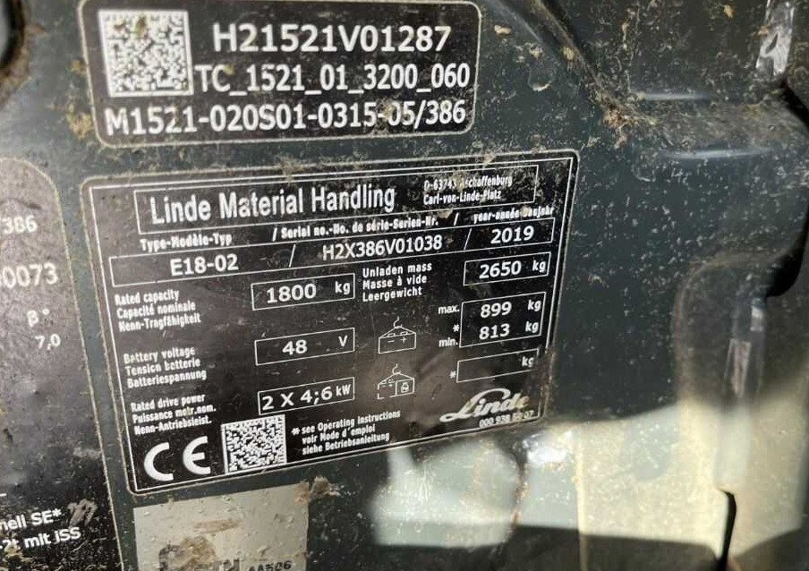 Linde E18-01 - Elektrostapler: das Bild 5 Linde E18-01 - Elektrostapler: das Bild 5