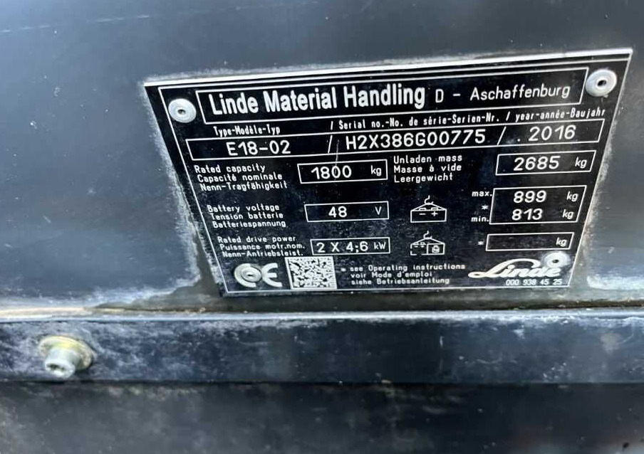 Linde E18-02 - Elektrostapler: das Bild 4 Linde E18-02 - Elektrostapler: das Bild 4
