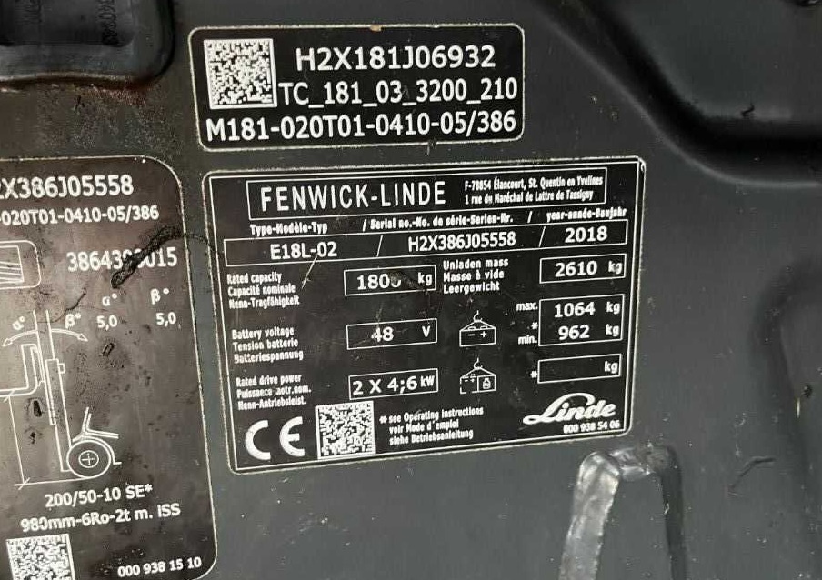 Linde E18L-02 - Elektrostapler: das Bild 4 Linde E18L-02 - Elektrostapler: das Bild 4