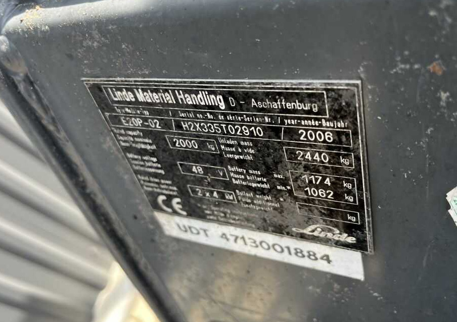 Linde E20P-02 - Elektrostapler: das Bild 4 Linde E20P-02 - Elektrostapler: das Bild 4