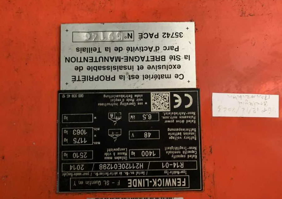 Linde R14-01 - Schubmaststapler: das Bild 4 Linde R14-01 - Schubmaststapler: das Bild 4