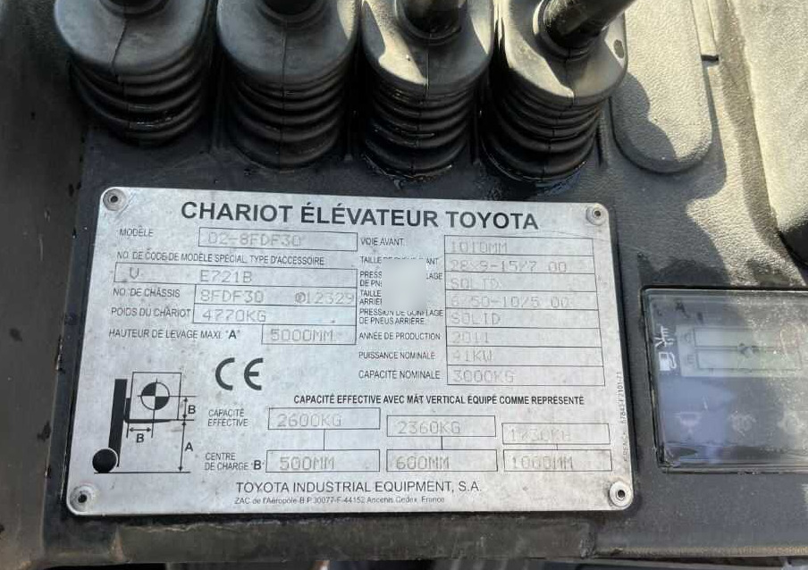 Toyota 8FDF30 - Dieselstapler: das Bild 4 Toyota 8FDF30 - Dieselstapler: das Bild 4