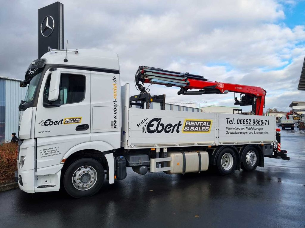 Mercedes-Benz Actros 2745 L 6x2 Baustoffpritsche+Kran Retarder Mercedes-Benz Actros 2745 L 6x2 Baustoffpritsche+Kran Retarder - Autokran, Pritsche LKW: das Bild 4 Mercedes-Benz Actros 2745 L 6x2 Baustoffpritsche+Kran Retarder Mercedes-Benz Actros 2745 L 6x2 Baustoffpritsche+Kran Retarder - Autokran, Pritsche LKW: das Bild 4