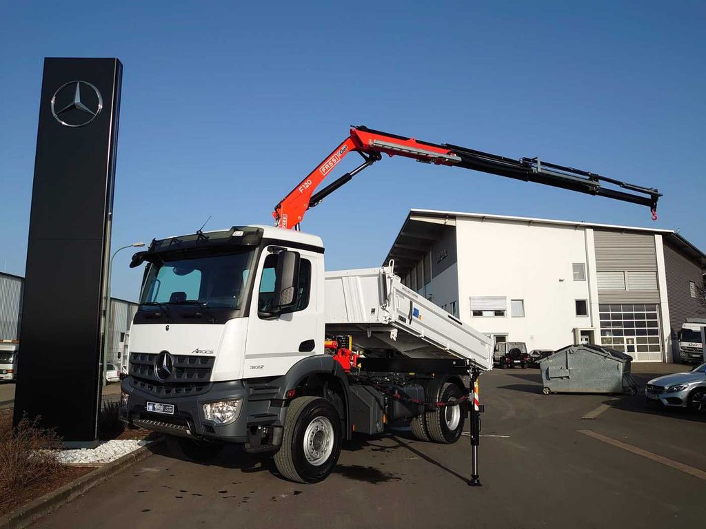 Mercedes-Benz Arocs 1832 KK 4x2 Kipper+Kran Fassi F120+Funk Mercedes-Benz Arocs 1832 KK 4x2 Kipper+Kran Fassi F120+Funk - Kipper, Autokran: das Bild 2 Mercedes-Benz Arocs 1832 KK 4x2 Kipper+Kran Fassi F120+Funk Mercedes-Benz Arocs 1832 KK 4x2 Kipper+Kran Fassi F120+Funk - Kipper, Autokran: das Bild 2