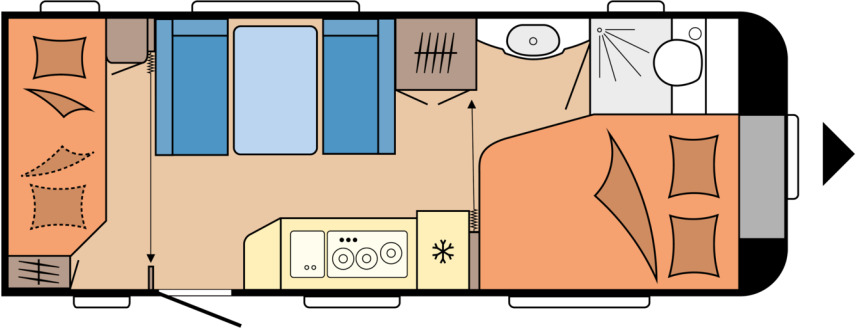 DE LUXE 540 KMFe - Wohnwagen: das Bild 1 DE LUXE 540 KMFe - Wohnwagen: das Bild 1