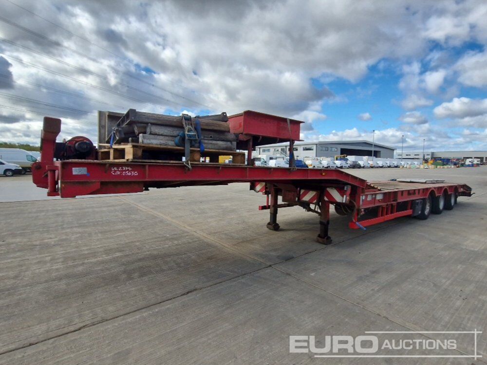 M&G Trailers Ltd, Step Frame Low Loader Tri Axle Rear Steering, 3m Extendable C/w Out Riggers & Alloy Ramps - Tieflader Anhänger: das Bild 1 M&G Trailers Ltd, Step Frame Low Loader Tri Axle Rear Steering, 3m Extendable C/w Out Riggers & Alloy Ramps - Tieflader Anhänger: das Bild 1