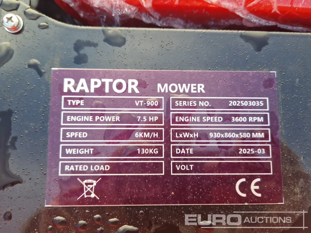 Rasenmäher Unused Raptor VT900: das Bild 13