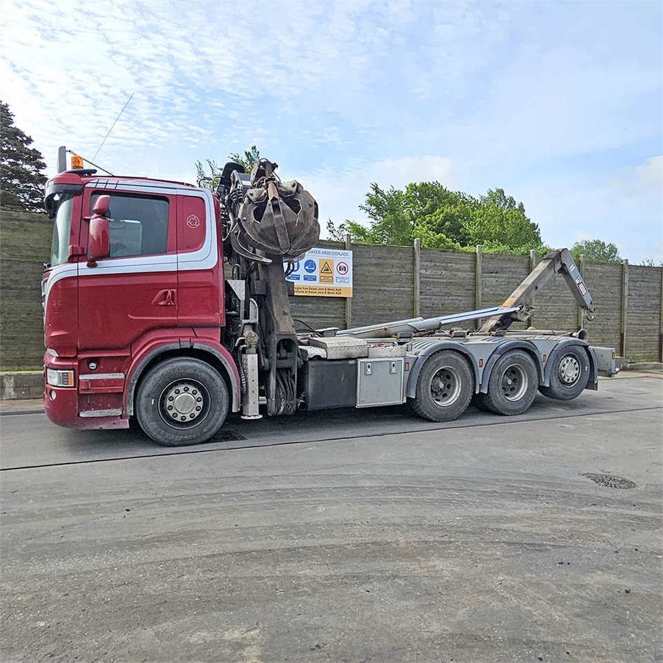 Scania R 500 - Abrollkipper, Autokran: das Bild 3 Scania R 500 - Abrollkipper, Autokran: das Bild 3