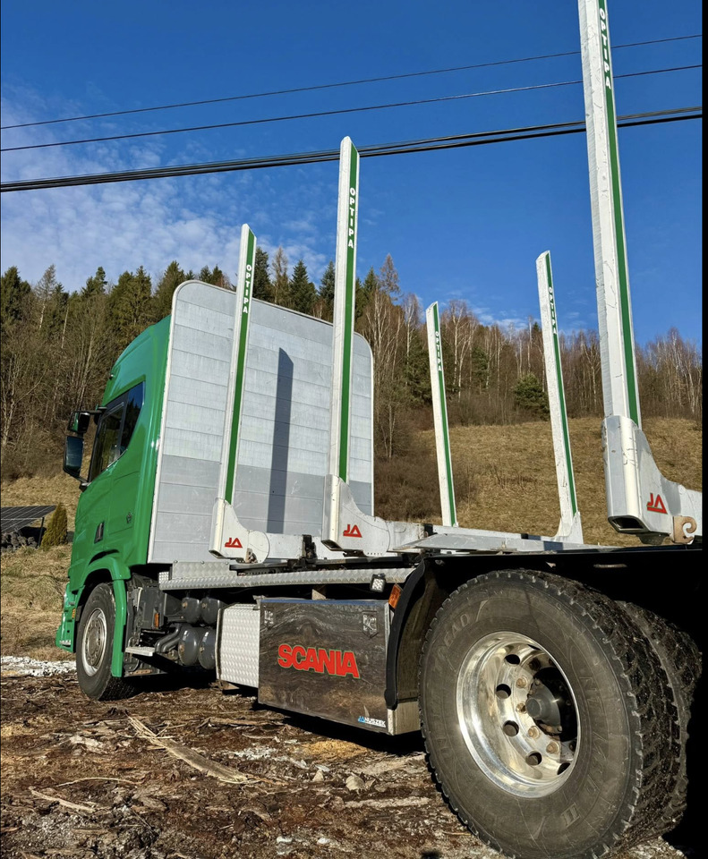 SCANIA R580 - Holztransporter, Autokran: das Bild 5 SCANIA R580 - Holztransporter, Autokran: das Bild 5