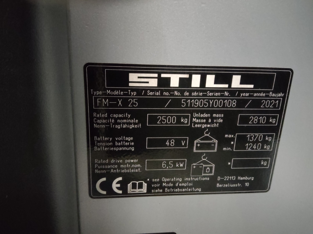Still FM-X25 - Schubmaststapler: das Bild 5 Still FM-X25 - Schubmaststapler: das Bild 5