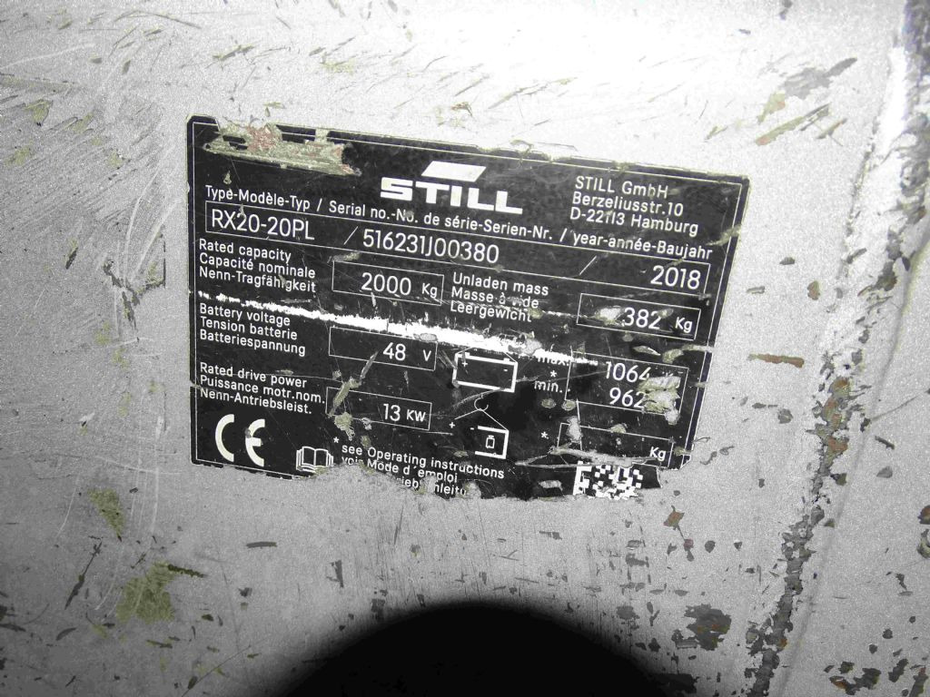 Still RX20-20PL - Elektrostapler: das Bild 5 Still RX20-20PL - Elektrostapler: das Bild 5